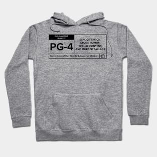 PG-4 "Rating" dark on light Hoodie